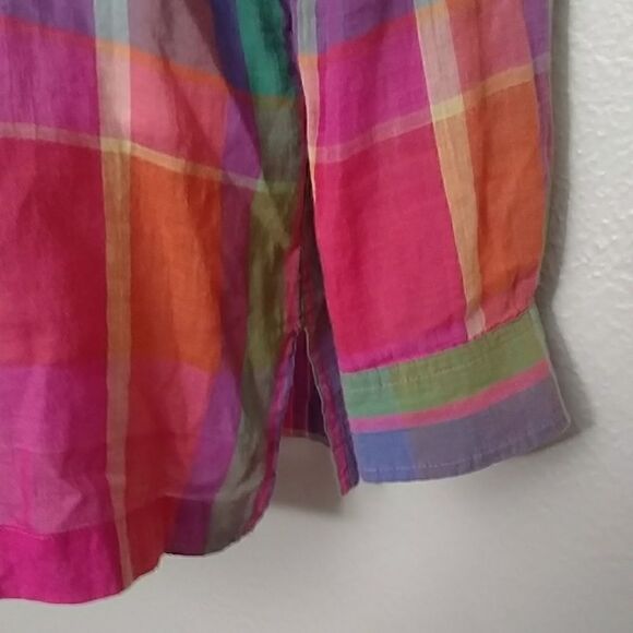 Ralph Lauren Lightweight Pink Plaid Button Down PM - Picture 3 of 8